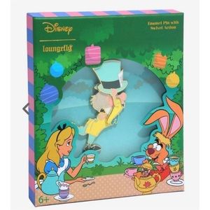 Loungefly Disney Alice in Wonderland Mad Hatter with Cake Limited Edition Enamel